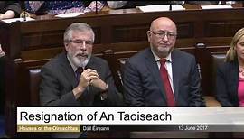 Enda Kenny's final speech as Taoiseach
