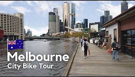 MELBOURNE: City Bike Tour in Autumn | Victoria | Australia | March 26th 2021 | 4K
