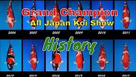 [History] Grand Champion All Japan Koi Show !!