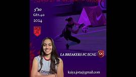Kaiya Jota La Breakers FC ECNL U17 V4 Goalkeeper/ Grad year 2024