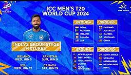 Full Schedule of ICC T20 WC 2024: India’s matches, Group of Death & the return of Super 8