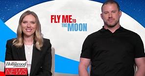 Scarlett Johansson & Channing Tatum Weigh in on 'Fly Me to the Moon' Conspiracy Theories | THR News