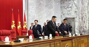 North Korean leader Kim Jong Un attends party meeting