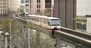 The Monorail in Seattle, Washington, USA 2021 (4k)