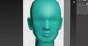 Autodesk 3ds Max 3D head modeling from box