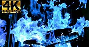 Beautiful Blue Fireplace Flames! 12 Hours (Dabi Approved!)