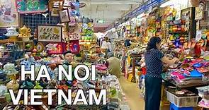 Hanoi's Largest Indoor Market - Dong Xuan Market 4K🇻🇳 - Chợ Đồng Xuân Hà Nội