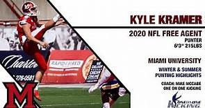 Kyle Kramer - 2020 NFL Free Agent Punter - Training Highlights With One On One Kicking