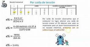 CAL 8 CALCULO DE CALIBRE DE CONDUCTOR POR CAÍDA DE TENSIÓN EN UNA INSTALACIÓN ELÉCTRICA RESIDENCIAL