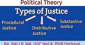 Justice : Meaning , Definition and Its types || Political Theory & Concepts || Deepika