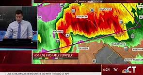 Connecticut Tornado Warning NBC Coverage Part 2 (8/21/19)