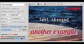 Picfont updated : how to add text