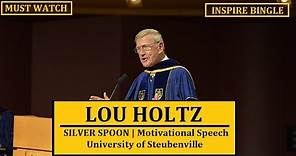 Lou Holtz - Silver Spoon Motivational Speech | University of Steubenville