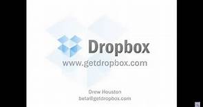 Dropbox first video / demo - abridged and commented