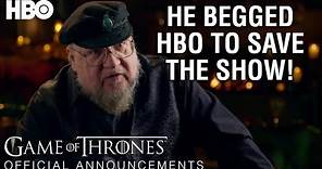 Official Announcements: George R.R. Martin Shames Game of Thrones' Writers David & Dan! (HBO)