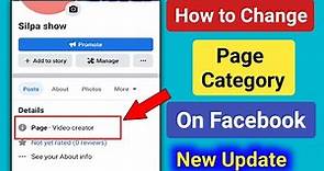 How to Change Facebook Page Category। Change Page Category on Facebook New Update