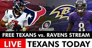 Texans vs. Ravens Live Streaming Scoreboard, Play-By-Play, Highlights: NFL Playoffs 2024 On ESPN/ABC
