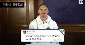 Soccer Legend Zlatan Ibrahimovic Reads His Favorite 'Zlatan Facts'