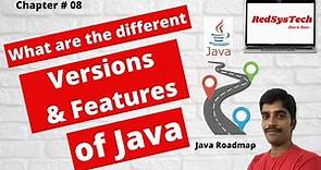 #8 What are the different Versions and Features of Java? | Why Java? | Features | Java | RedSysTech