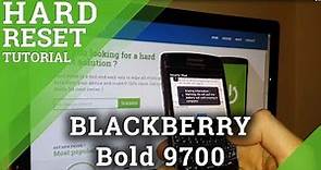 Hard Reset BLACKBERRY Bold 9700 - master clear tutorial