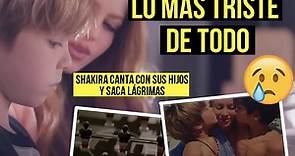 Shakira canta con sus hijos, y lanza dardos a Piqué