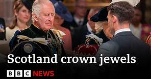 King Charles receives Scottish crown jewels - BBC News