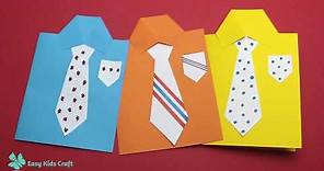 Shirt and Tie Card | Fathers Day Card Idea