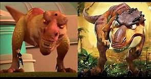 Meet the Robinsons & Ice Age 3 T-Rex comparison