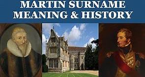 Martin Surname History