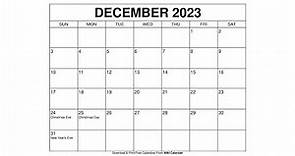 Printable December 2023 Calendar Templates With Holidays - Wiki Calendar