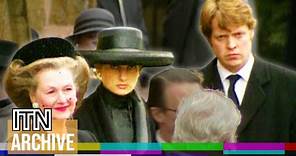 "My darling daddy" - Royal Family Attend Funeral of Princess Diana's Father, John Spencer (1992)