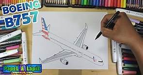 Cómo dibujar el avion Boeing B757