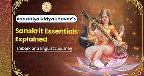 Bharatiya Vidya Bhawan's Sanskrit Essentials Explained