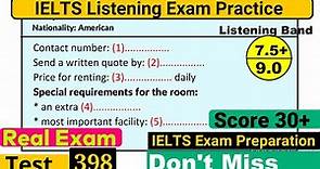 IELTS Listening Practice Test 2024 with Answers [Real Exam - 398 ]