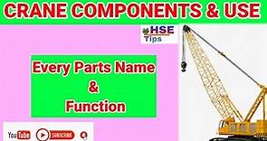 Crane Components in hindi | Crawler crane | Every parts name & Functions | Crane Parts Name & Use |