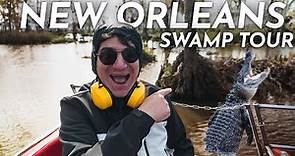 We did an AIRBOAT SWAMP TOUR in NEW ORLEANS!!!