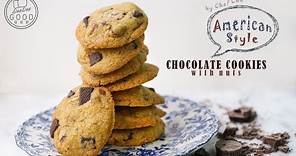 簡易食譜:美式朱古力果仁曲奇的做法/美式巧克力果仁餅乾的做法 /How to make American Style Chocolate Cookies easy recipe