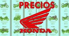 PRECIOS de todas las motos HONDA 2021 | 🔥Precios actualizados🔥
