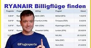 Ryanair Billigflüge einfach finden und buchen (2017) mit dem Flugexperten