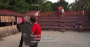 Roman Gladiator School // Things to do in Rome // Travel witih Kids Italy