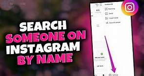 How to search someone on instagram by name 2023