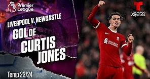 Goal Curtis Jones - Liverpool v. Newcastle 23-24 | Premier League | Telemundo Deportes