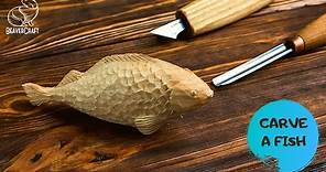 Fish Carving Out of Wood - Full Tutorial