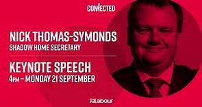 Nick Thomas-Symonds - Connected Keynote Speech