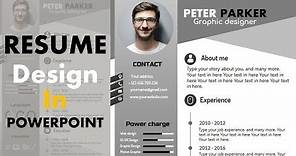 How To Make professional CV on PowerPoint