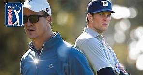 Best Tom Brady and Peyton Manning golf highlights