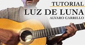 LUZ DE LUNA (Tutorial Guitarra y ACORDES) Alvaro Carrillo