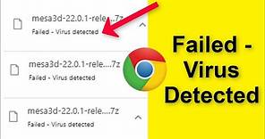 Fix Google Chrome - Failed - Virus Detected - Error Windows - Chrome Download Failed - 2022