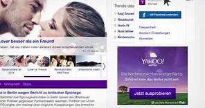 Die neue Yahoo Startseite