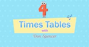 Don Spencer - Four Times Tables (Official Animated Video)